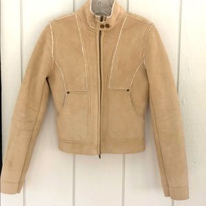 Suede beige Jacket with